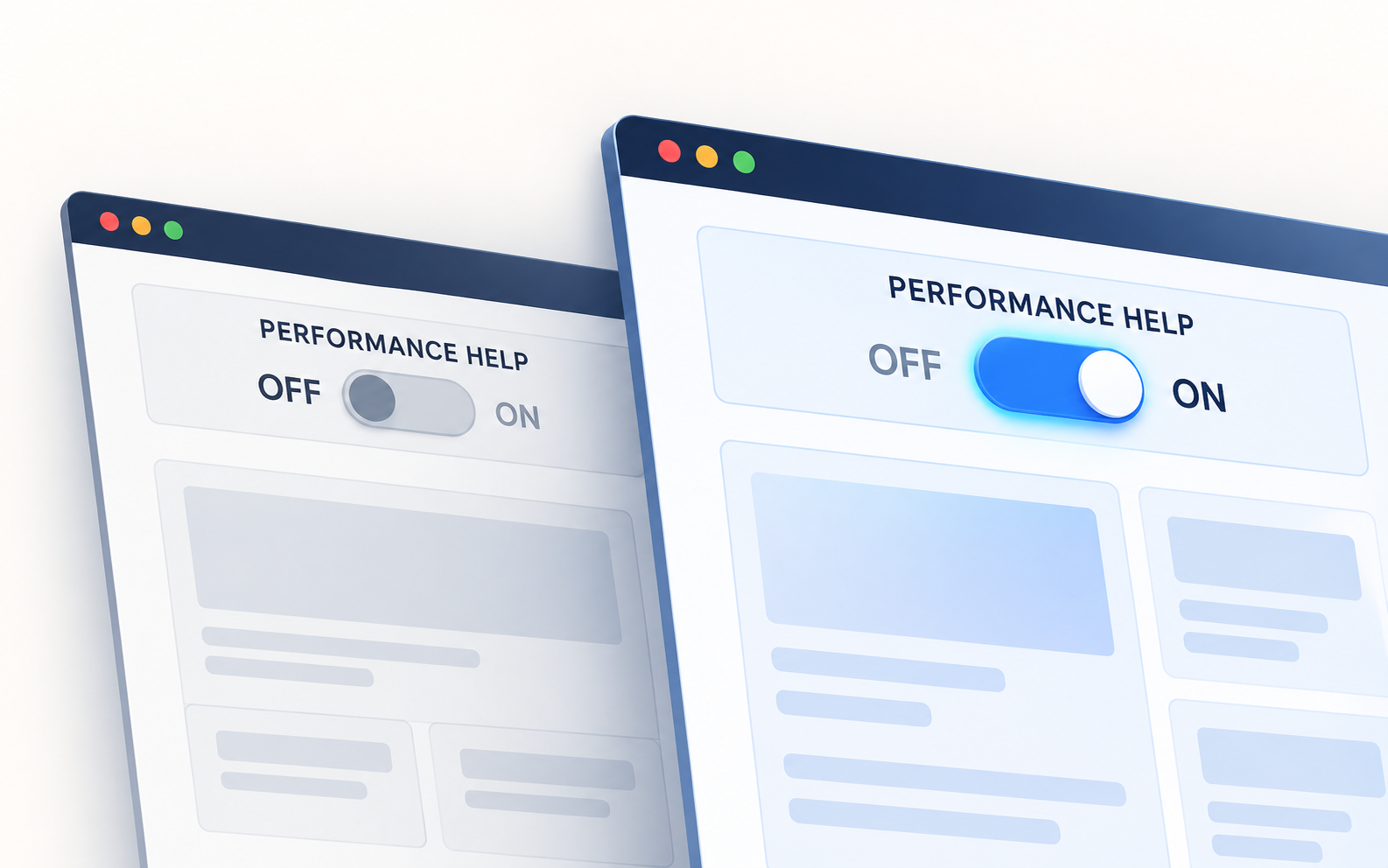 Performance Help toggle concept